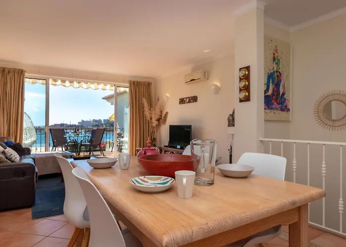 Front Line Townhouse Face La In Luxury Sea Views Ferienhaus Ferragudo (Faro)